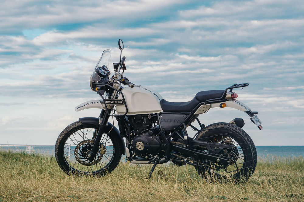 himalayan bike with panniers