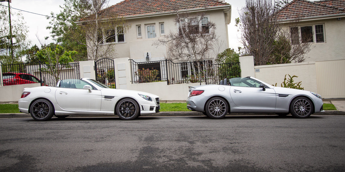 Mercedes Amg Old V New Comparisons 2017 Slk55 Slc43 Gearopen Mercedes Amg Old V New Comparisons 2017 Slk55 Slc43