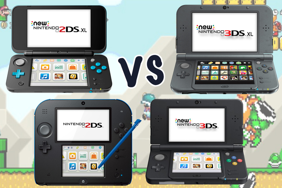 Nintendo 2DS XL vs 2DS vs 3DS vs 3DS XL What’s the difference? GearOpen
