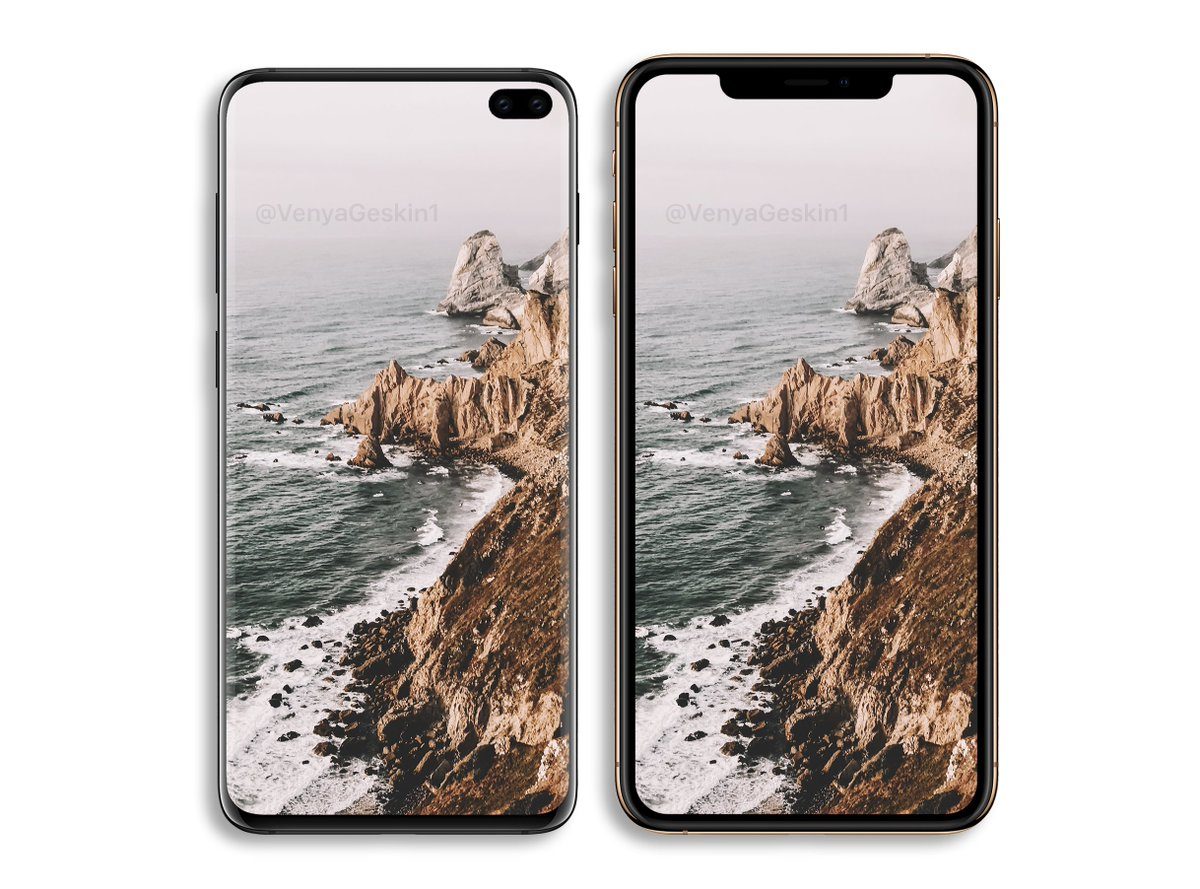 Image result for Galaxy S10 + vs iPhone XS Max