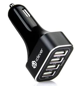 Get a four-port USB car charger and a 6-foot Lightning cable for $16.99