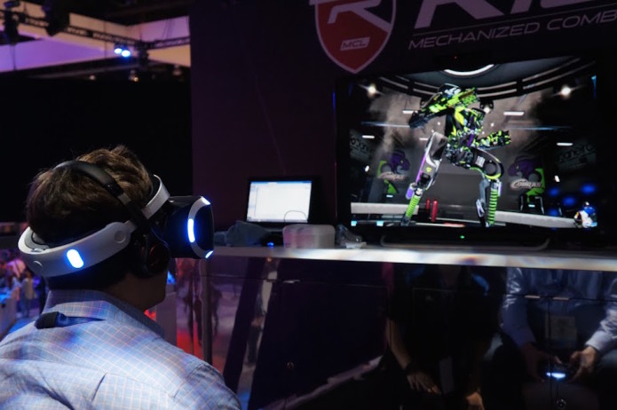 Morpheus mech game 'Rigs' uses color to make VR less overwhelming