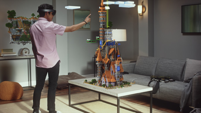 I played 'Minecraft' with Microsoft's HoloLens