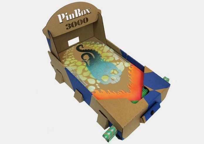 PinBox 3000 Is An All-Cardboard Pinball Game With A Customizable Play Board