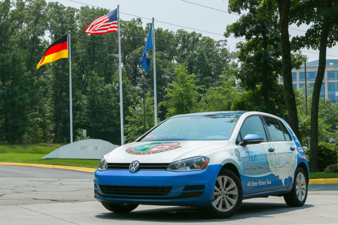 VW Golf TDI drives through lower 48 states on $294.98 in fuel
