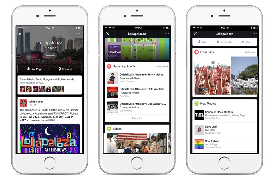 Facebook uses Lollapalooza to test its live event streaming