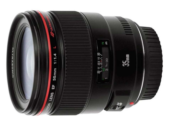Canon EF 35mm F/1.4l II USM lens is first with blue spectrum refractive optics