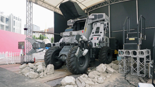 Go inside a giant Japanese concrete-crushing robot