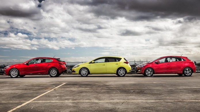 2015 Mazda3, Toyota Corolla and Hyundai i30 review