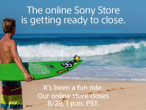 Sony’s US online store closing up shop August 28