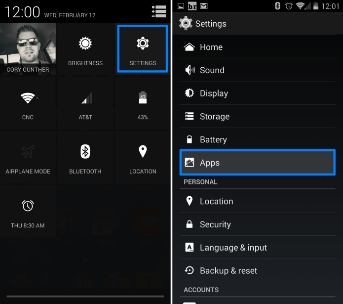 How to clear a default app setting on Android