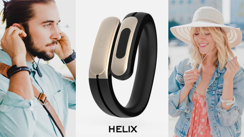 Helix wearable cuff and Bluetooth headphones mix fashion with tech