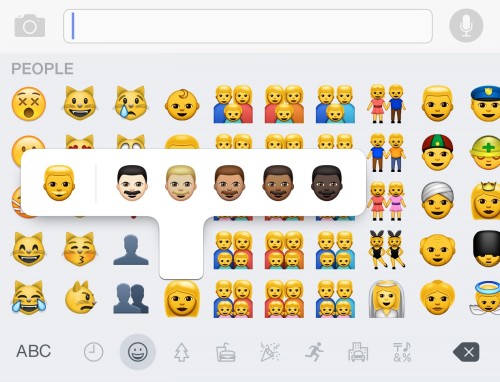 How to access the new diverse emoji in iOS 8.3