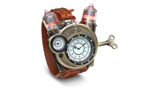 ThinkGeek’s Tesla Watch is steampunk-chic