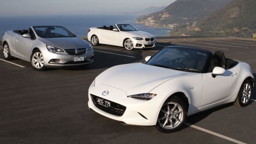 2015 Mazda MX-5, Holden Cascada and BMW 2 Series Convertible review