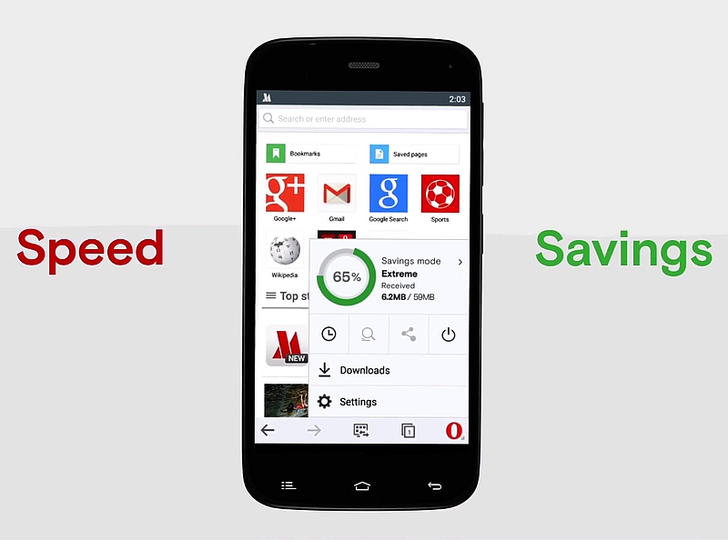 Opera Mini on Android updated with data saving modes - GearOpen.com