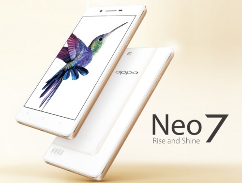 OPPO Neo 7 announced, 5-inch display with Snapdragon 410 processor