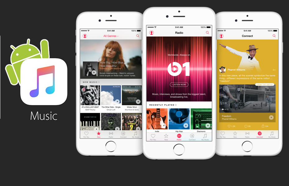 Apple Music for Android screenshots leak - GearOpen.com