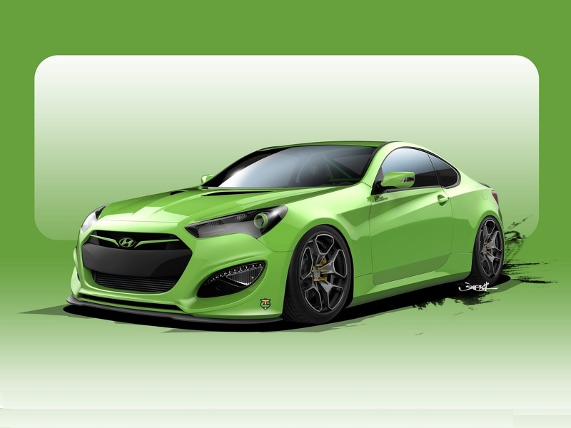 Hyundai Tjin Edition Genesis Coupe struts into SEMA with 500hp