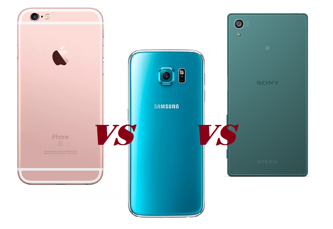 iPhone 6s vs. Galaxy S6 vs. Xperia Z5