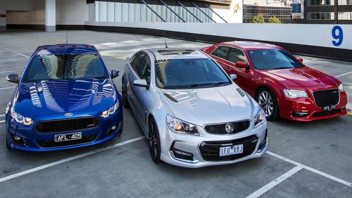 2015 Holden Commodore SS-V Redline, Chrysler 300 SRT and Ford Falcon XR8 review
