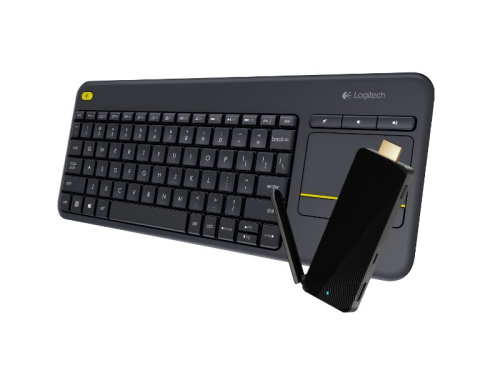 Azulle Access PC Stick and Logitech K400 Plus keyboard turn TVs into PCs