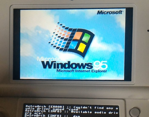 Nintendo 3DS runs Windows 95, for real