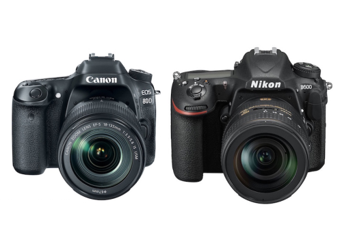 Canon EOS 80D vs Nikon D500 Specifications Comparison