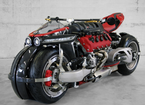 Lazareth LM 847: This Motorcycle Runs On A 470-HP Maserati Engine