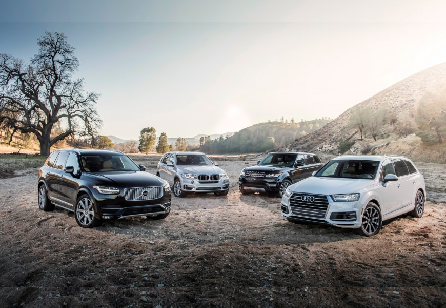 2017 Audi Q7 3.0T vs. 2015 BMW X5 xDrive35i, 2015 Land Rover Range Rover Sport HSE, 2016 Volvo XC90 T6 AWD Inscription – Comparison Tests