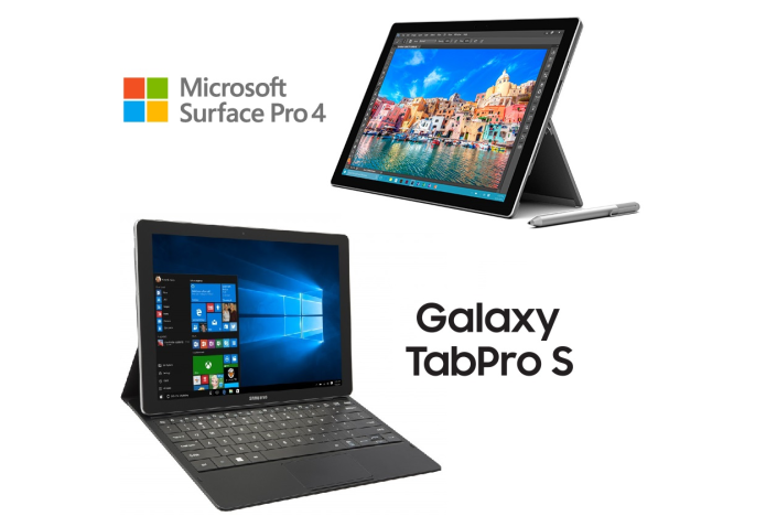 Microsoft Surface Pro 4 vs Samsung Galaxy TabPro S : The Best 2-in-1 Battles the Other Best 2-in-1