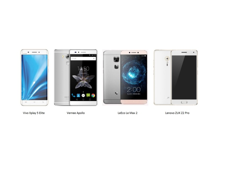 Le Max 2 vs ZUK Z2 Pro vs Vernee Apollo vs Vivo Xplay 5 Elite : 6GB RAM phone battle