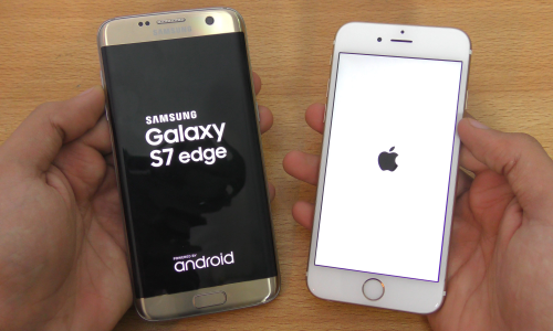 Galaxy S7 edge (Exynos) vs. iPhone 6s speedtest