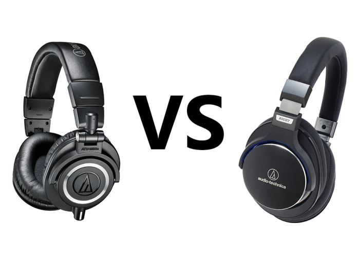 Audio Technica ATH-M50X vs ATH-MSR7 Comparison Review