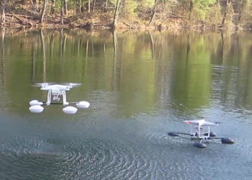 WaterStrider Allows The DJI Phantom 3 To Land And Takeoff On Water