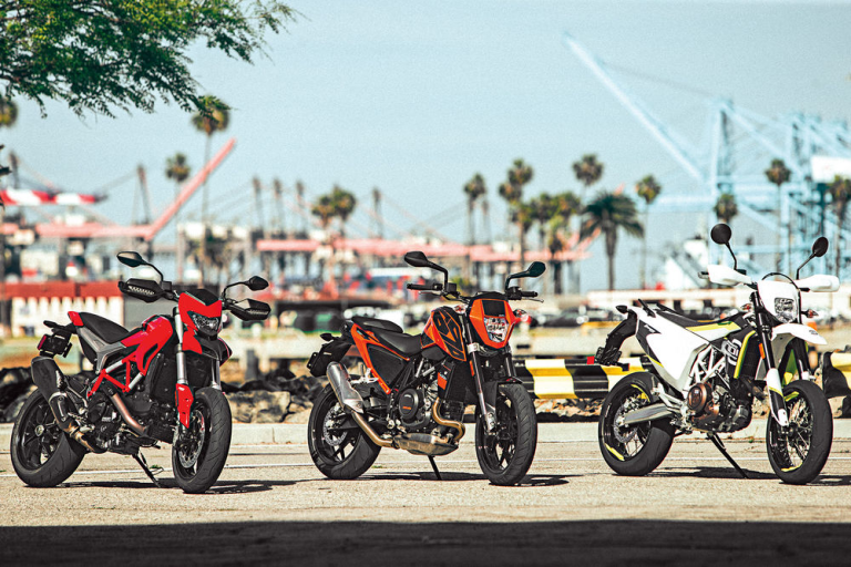 Ducati Hypermotard 939 vs. Husqvarna 701 Supermoto vs. KTM 690 Duke COMPARISON TEST