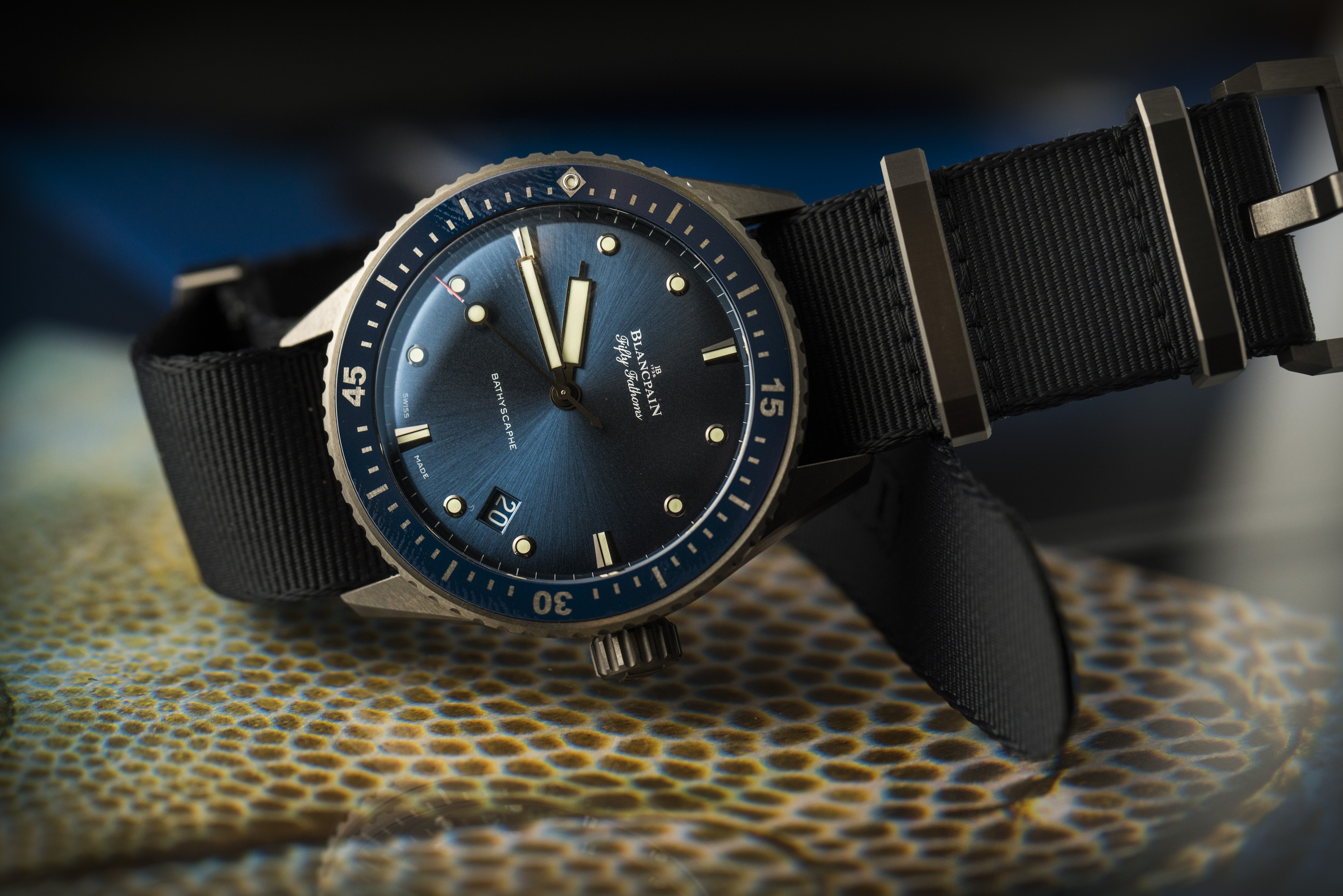 blancpain fifty fathoms bathyscaphe ceramic