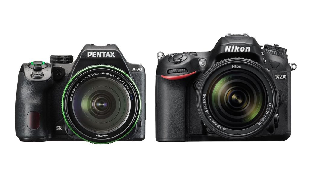 Pentax K70 vs Nikon D7200 Comparison