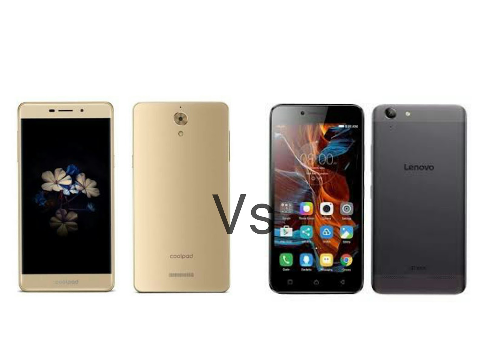 Coolpad Mega 2.5D Vs Lenovo Vibe K5 : price, specifications, comparison