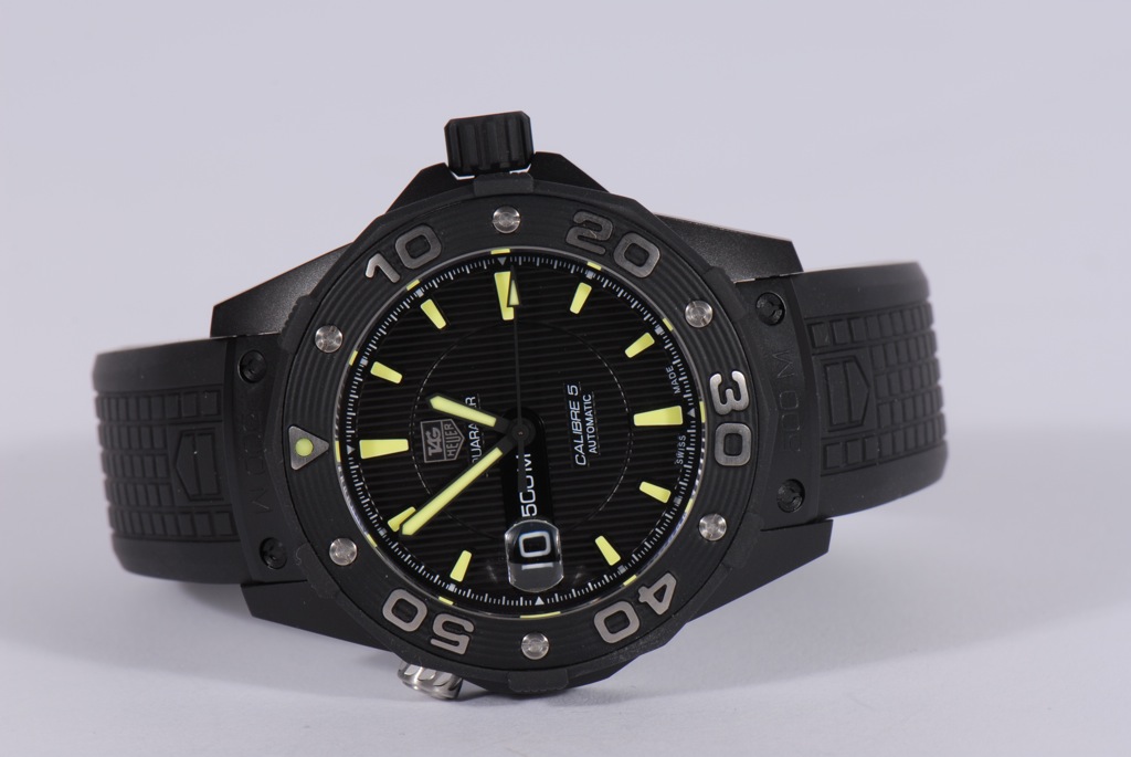 New TAG Heuer Aquaracer Black Titanium Watches For 2016 Hands-On