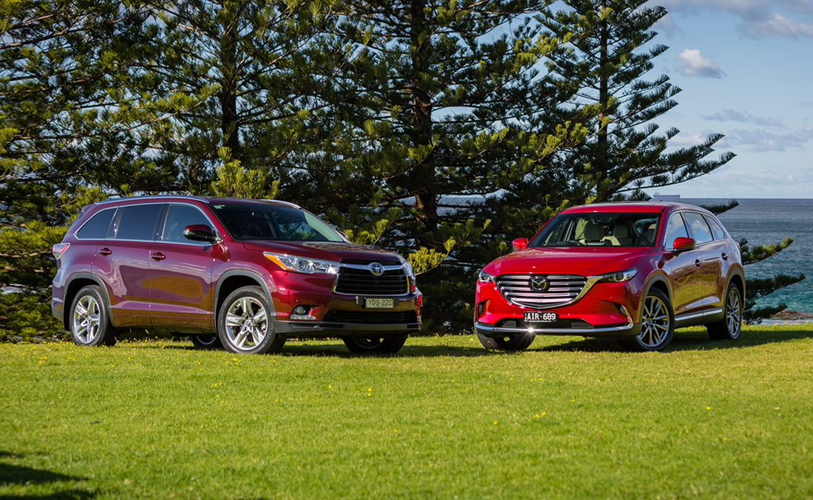 Mazda CX-9 Azami v Toyota Kluger Grande comparison