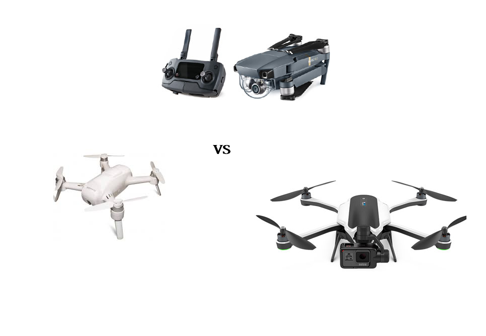 Preview of DJI Mavic Pro vs GoPro Karma vs Yuneec Breeze