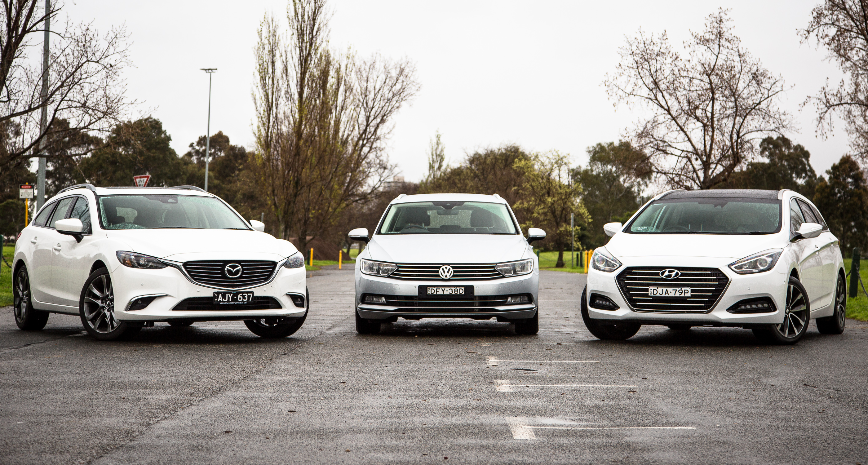Medium wagon comparison : Hyundai i40 v Mazda 6 v Volkswagen Passat