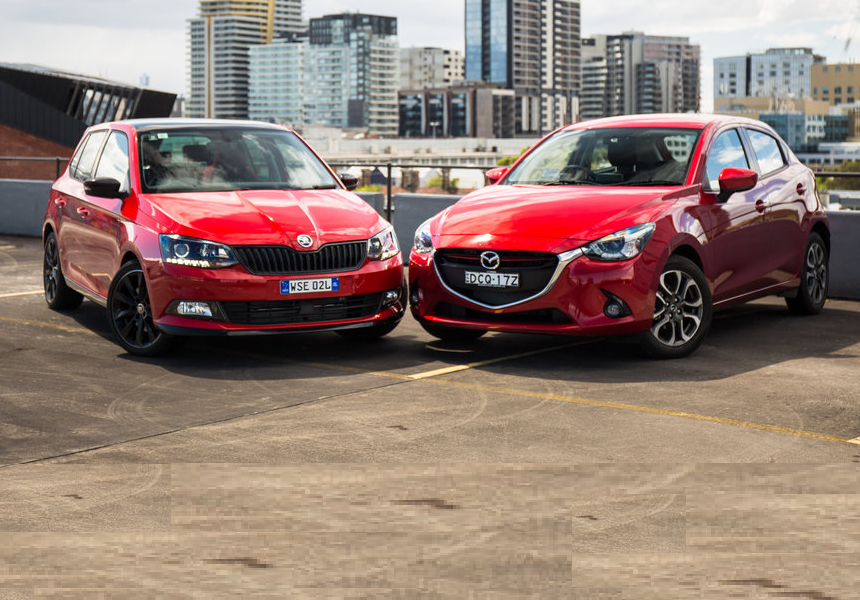 Mazda 2 Genki v Skoda Fabia Monte Carlo comparison