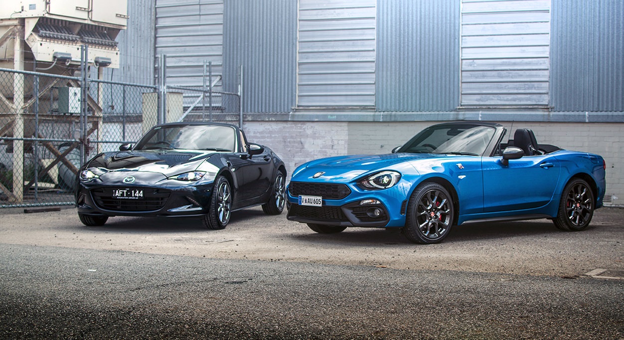 Abarth 124 Spider v Mazda MX-5 comparison