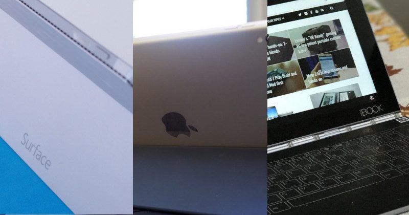 Surface Pro 3 vs iPad Pro 9.7 vs Lenovo Yoga Book Android showdown