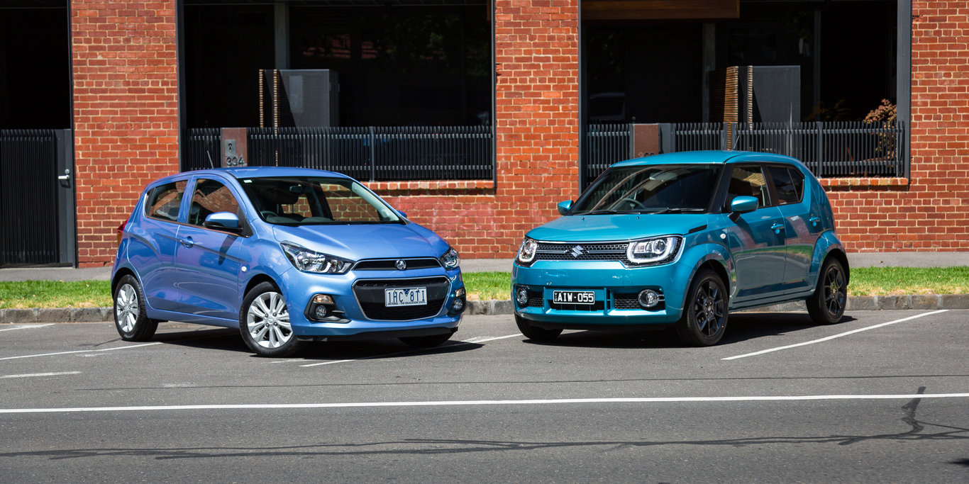 2017 Holden Spark LT v Suzuki Ignis GLX comparison