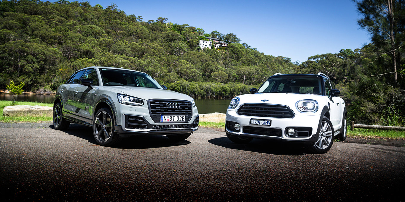 Audi Q2 1.4 TFSI v Mini Cooper Countryman comparison