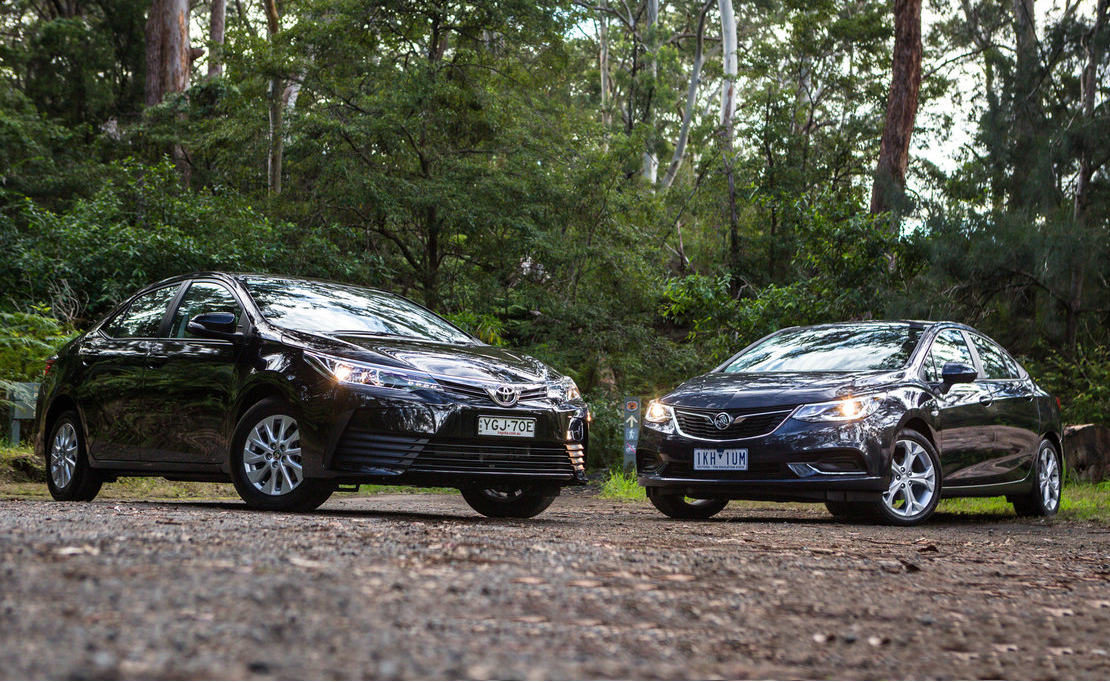 2017 Holden Astra LT sedan v 2017 Toyota Corolla Ascent sedan comparison
