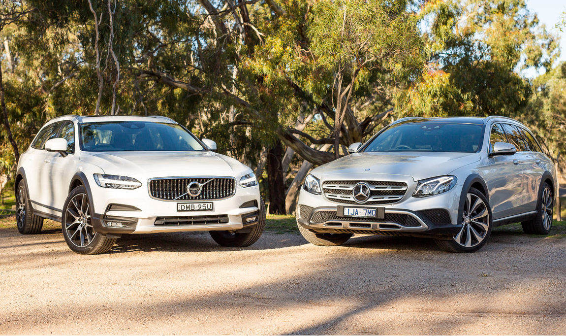 Mercedes-Benz E220d All Terrain v Volvo V90 Cross Country comparison